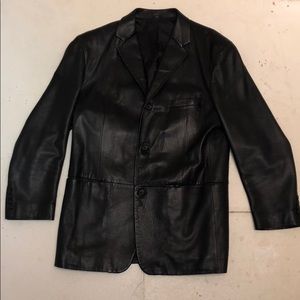 Men’s Alfani Leather Blazer Size Large